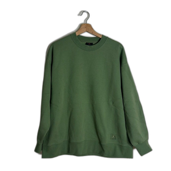 JORDAN FLIGHT FLEECE CREWNECK SWEATSHIRT pullover womens small oversized - Picture 2 of 13